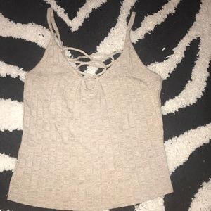tan tank top